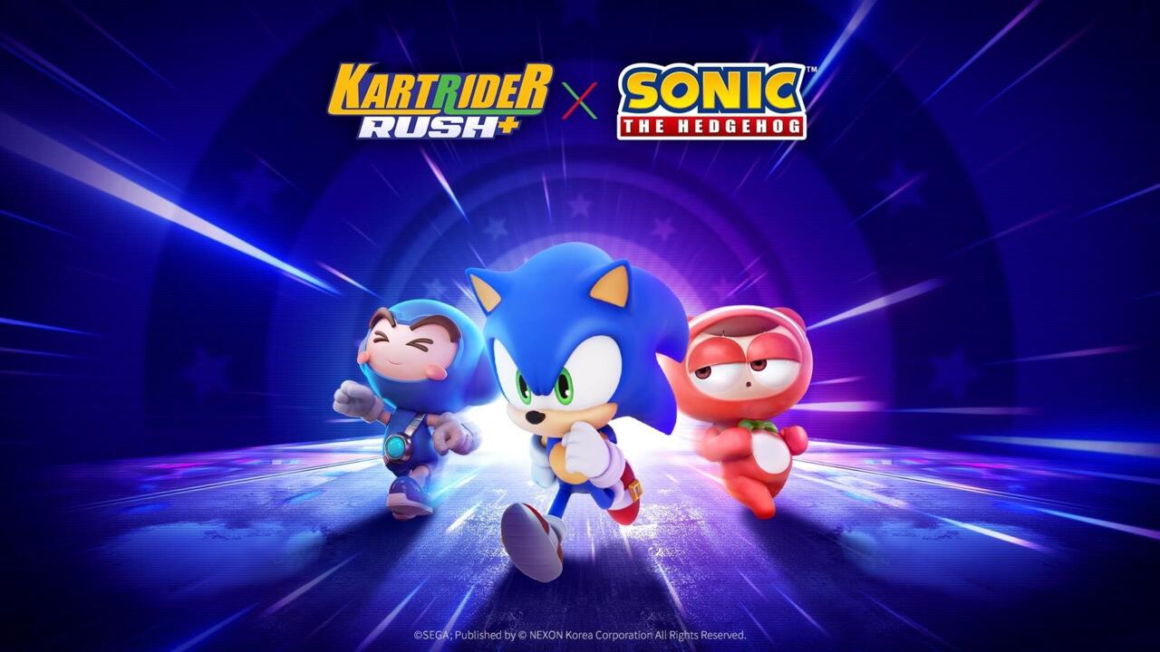 Sonic joins KartRider heroes Dao and Bazzi.