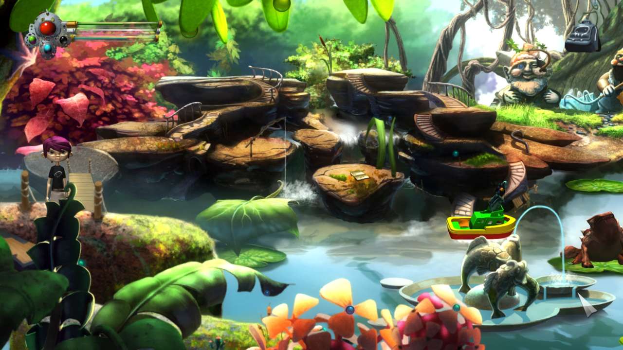 This pond is more representative of the late-game stages and lacks the strangeness of earlier stages, instead looking very grounded, albeit quite somber.