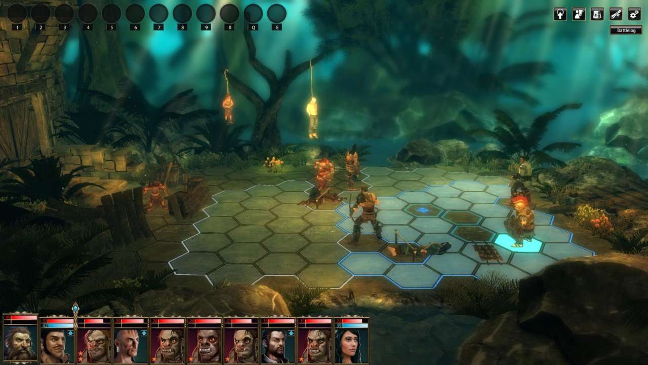 Like many turn-based tactical RPGs, Blackguards lets you sacrifice action for extra movement.