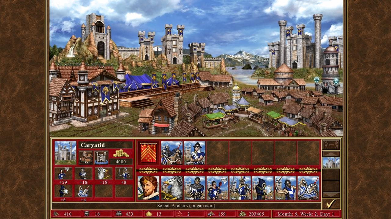 Conquering and building cities are an integral part of every HOMM III scenario.