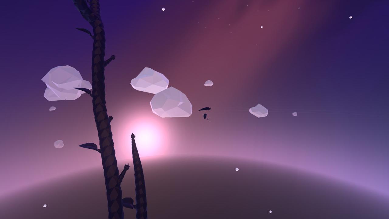 Night time is perfect for hunting down glowing crystals… or for gently gliding around in the moonlight.