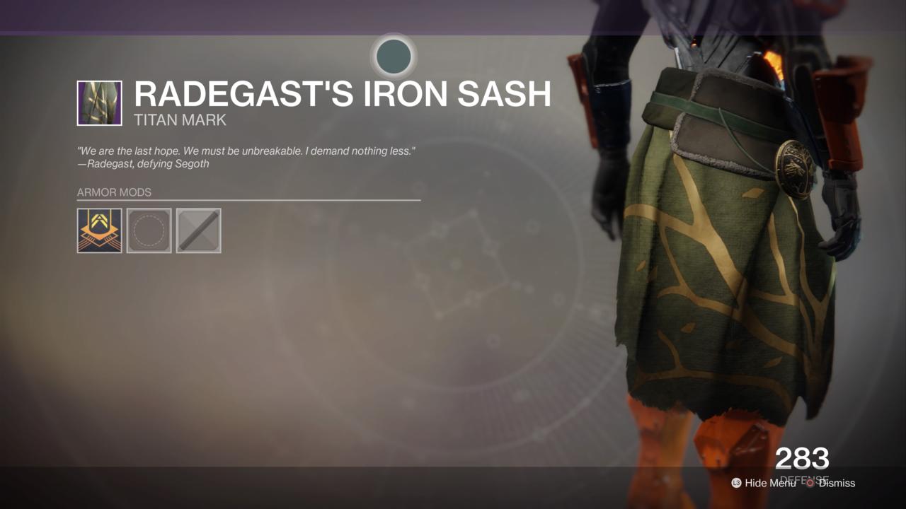 Titan: Radegast's Iron Sash