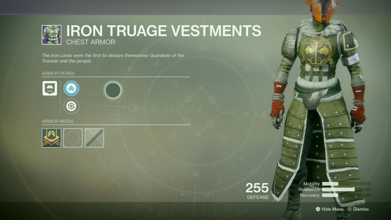 Warlock: Iron Truage Vestments