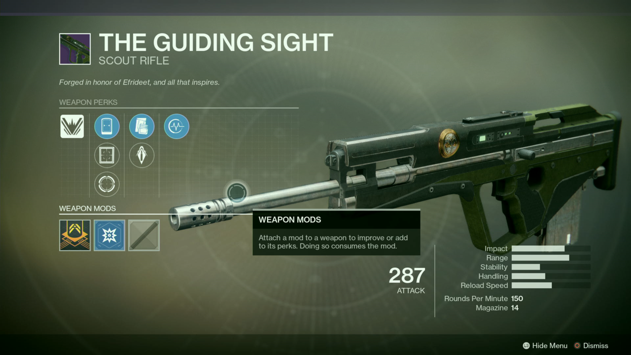 Faction Weapon: The Guiding Sight