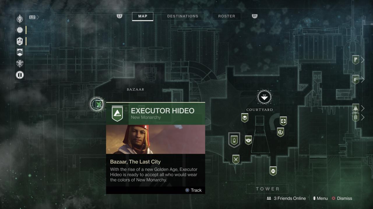Destiny 2 Faction Rallies - Executor Hideo Location