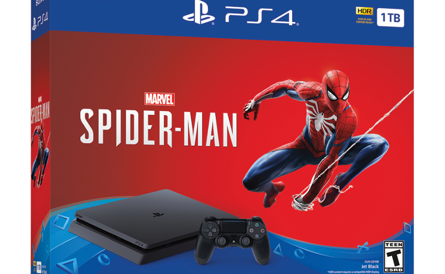 PlayStation 4 Slim 1TB with Spider-Man -- $199