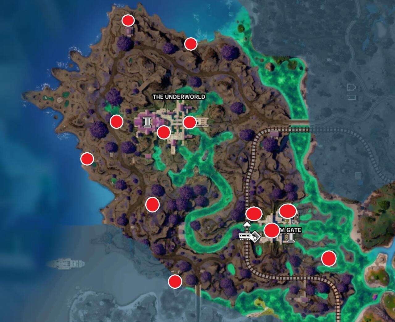 All Underworld Chest locations