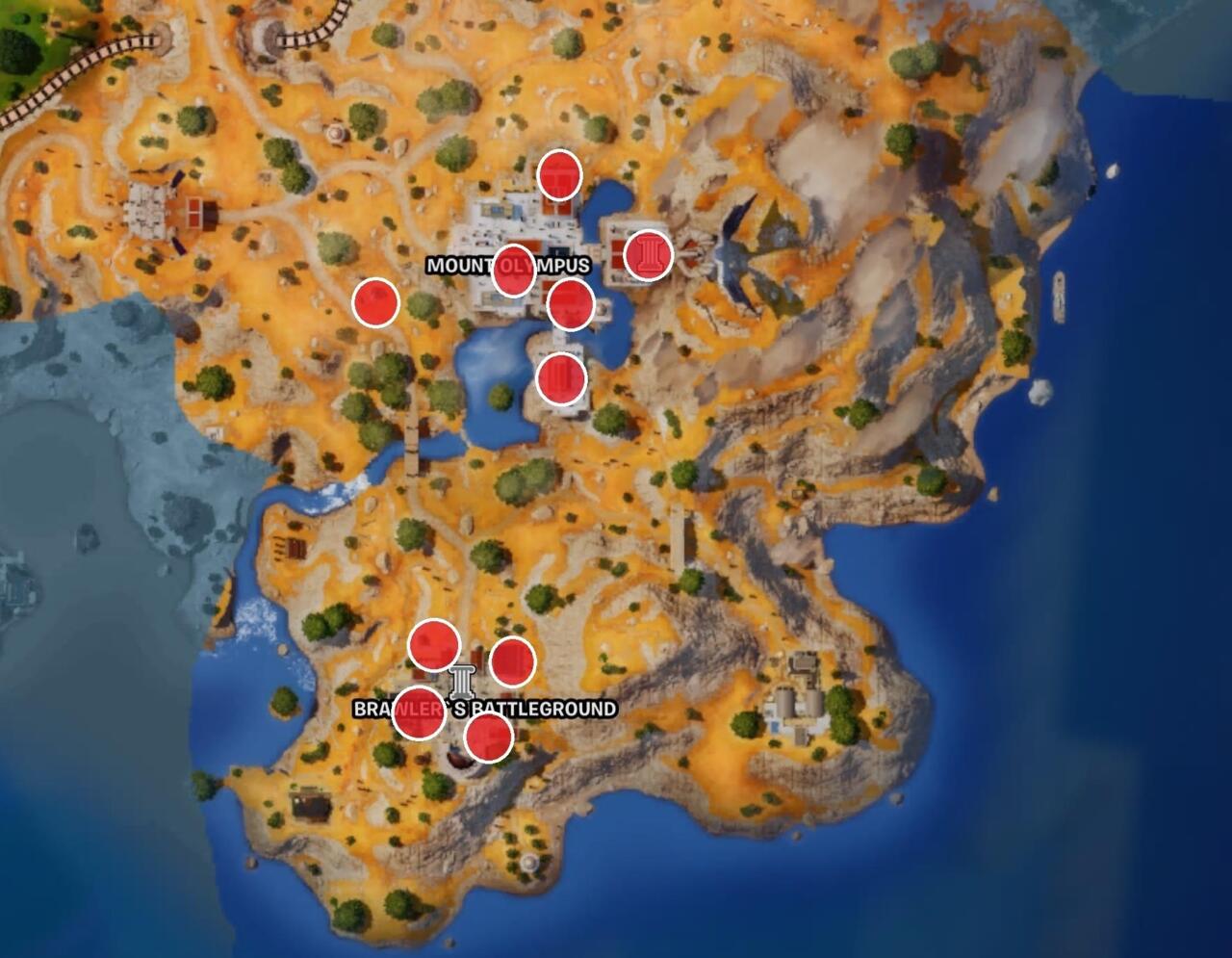 All Olympus Chest locations