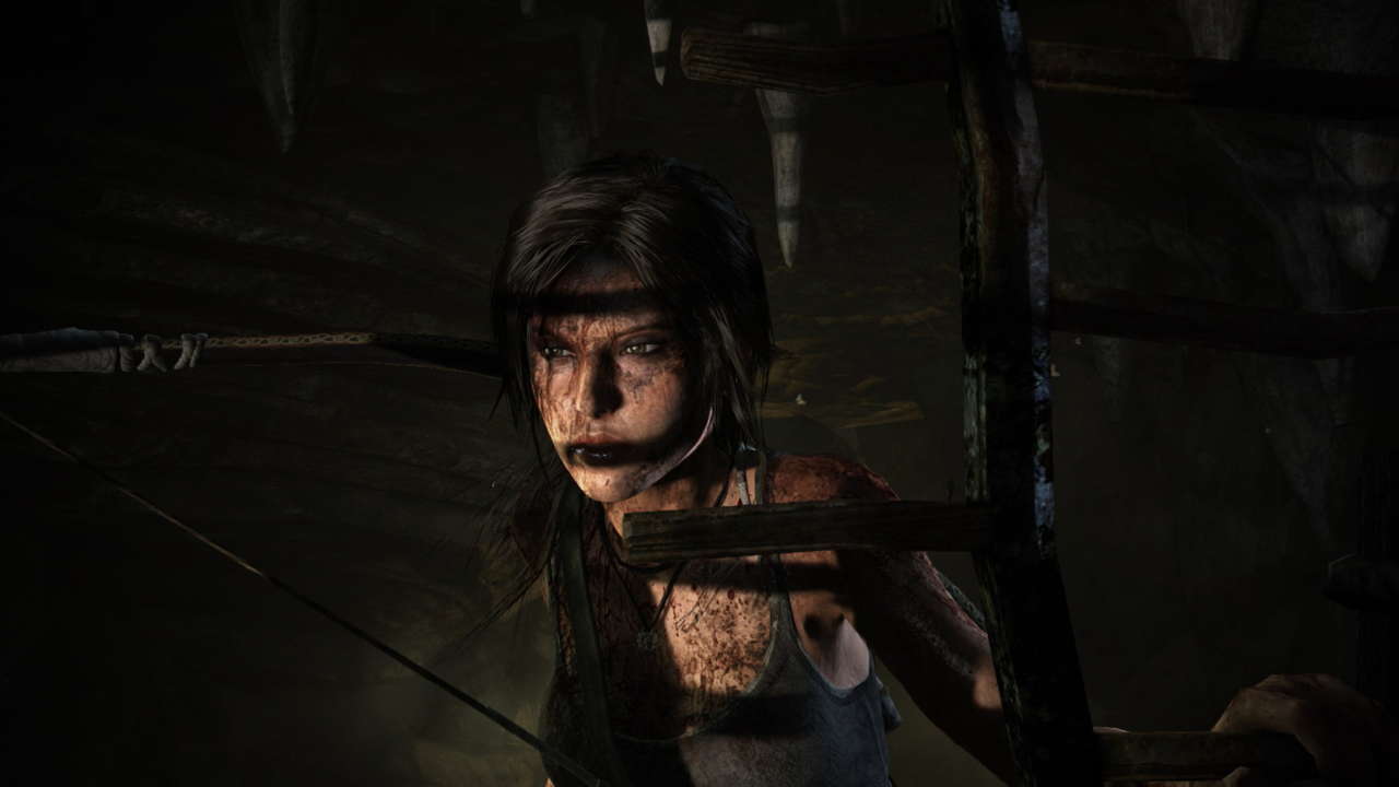 Mud and blood now realistically splatter and cake on Lara's skin.