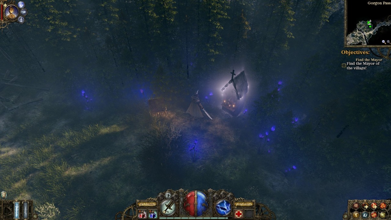 The generally dull colors help highlight the supernatural elements of the game.