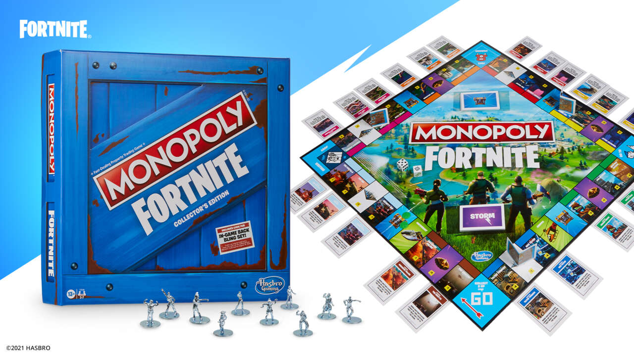 Fortnite Monopoly Edition Board Game Hasbro 27 Characters 2018 for sale online 