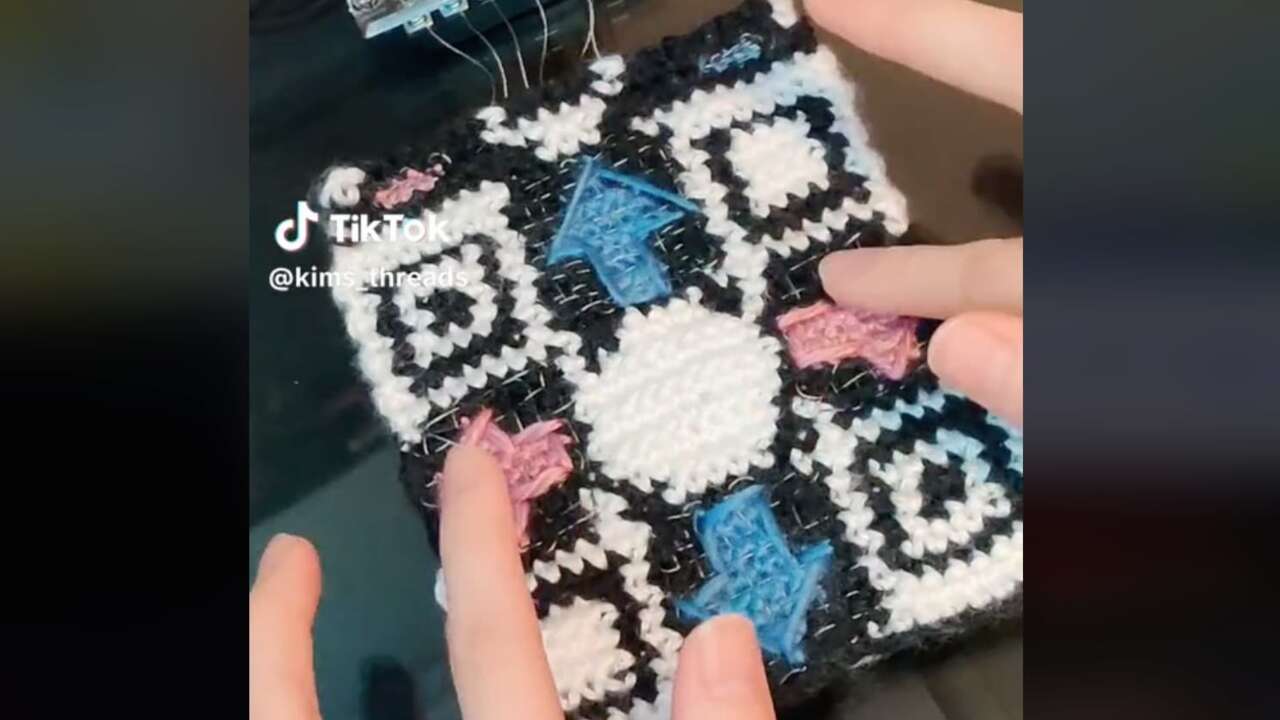 Crochet Creator Crafts Functional DDR Pad