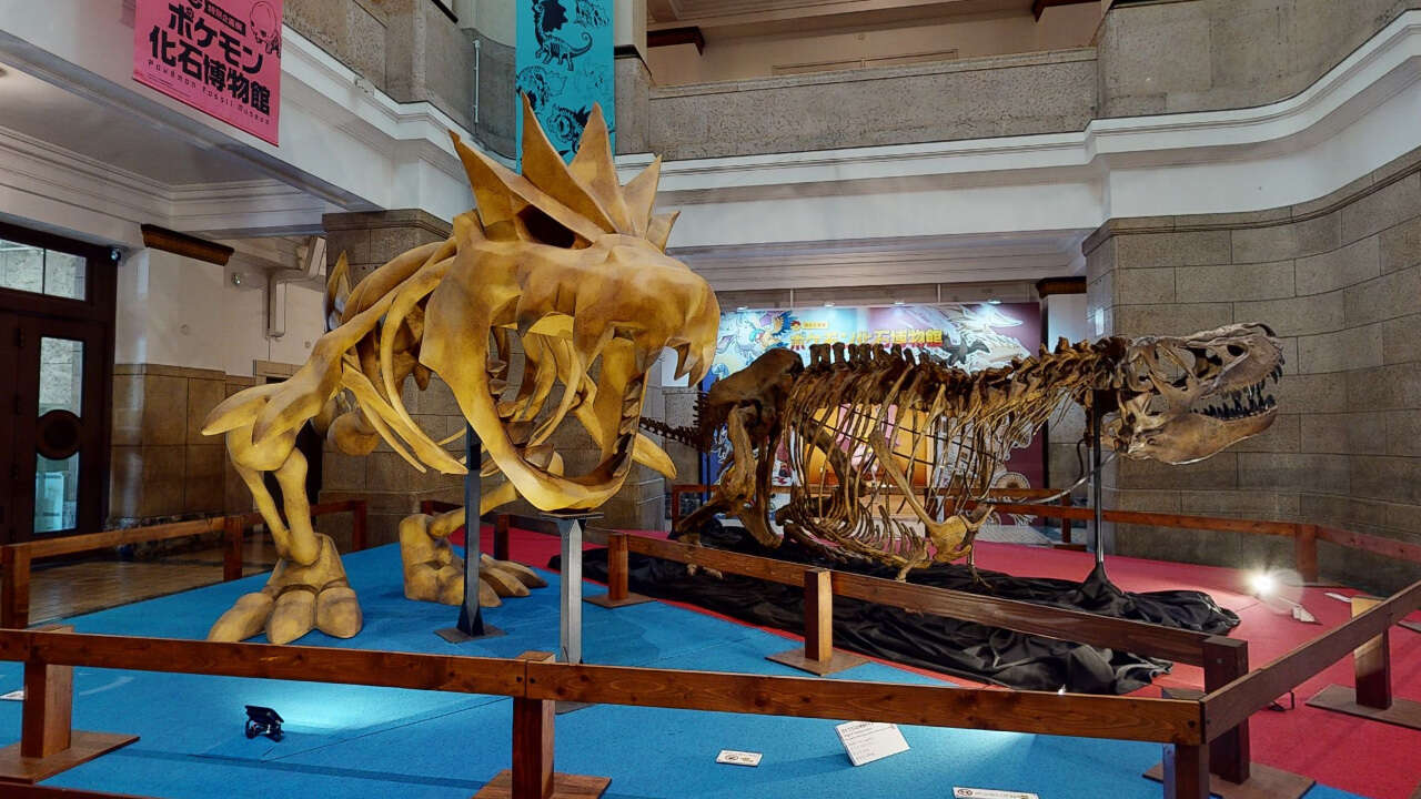 日本のポケモン化石博物館を仮想的に訪れることができるようになりました