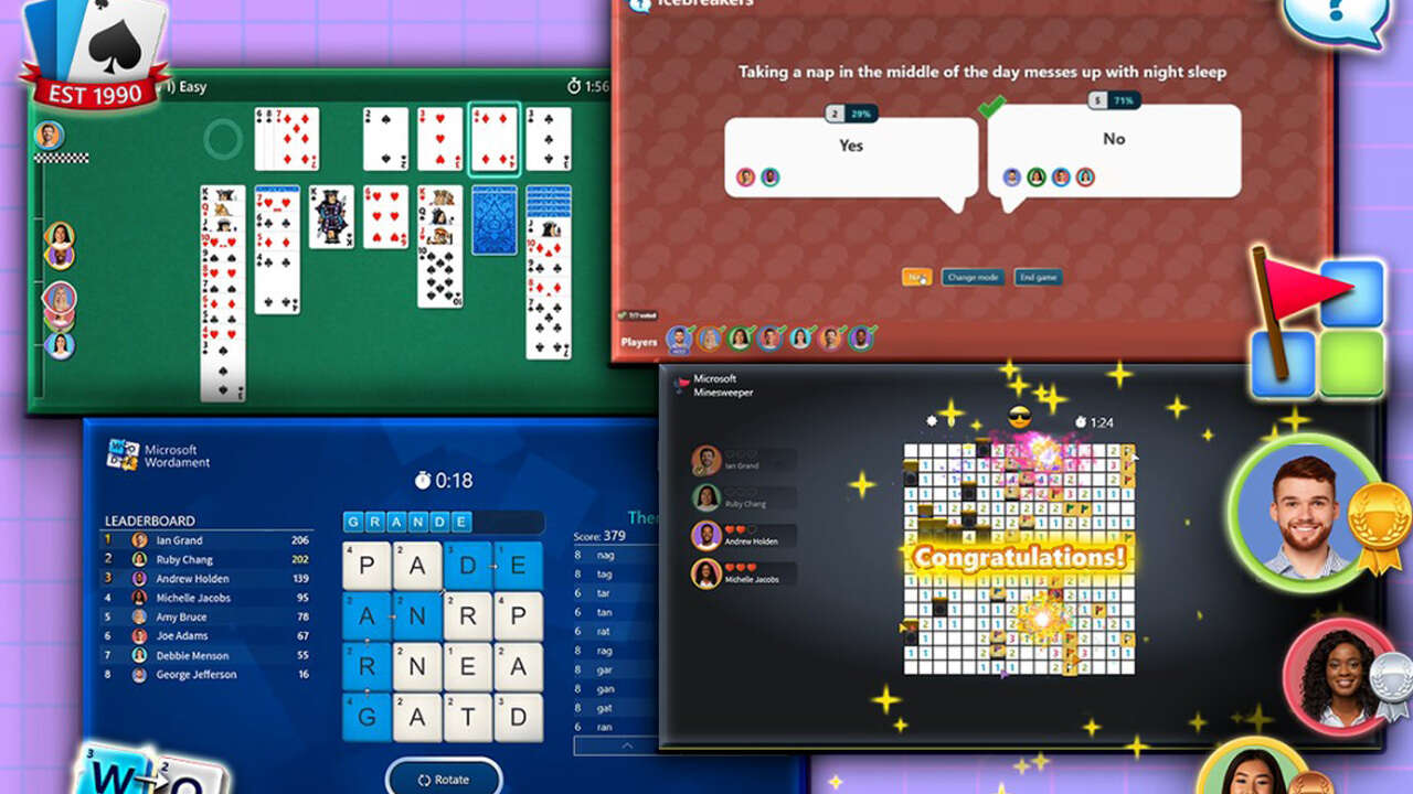 Solitaire, Minesweeper, And More Now Playable Inside Microsoft Teams