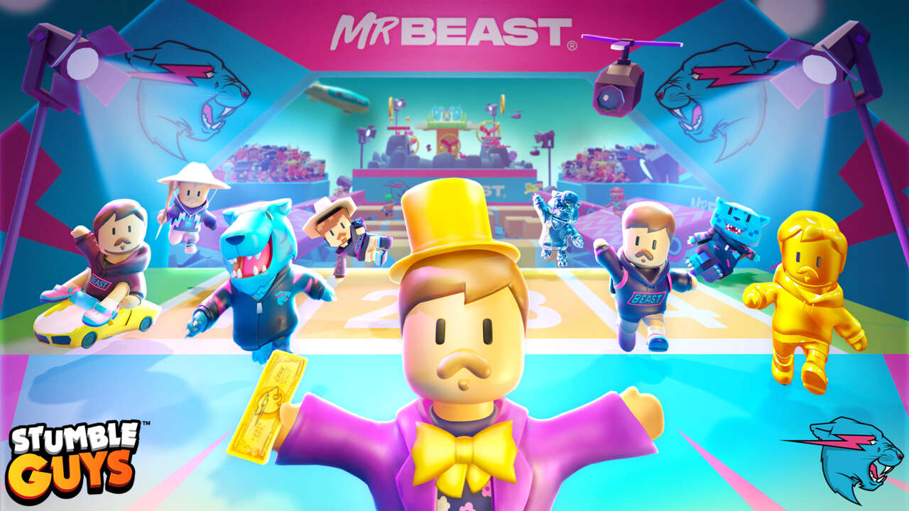 MrBeast Stumble Guys Collaboration Brings New Maps And Skins To The Game