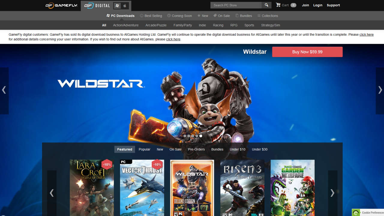 GameFly launches new PC download website - GameSpot