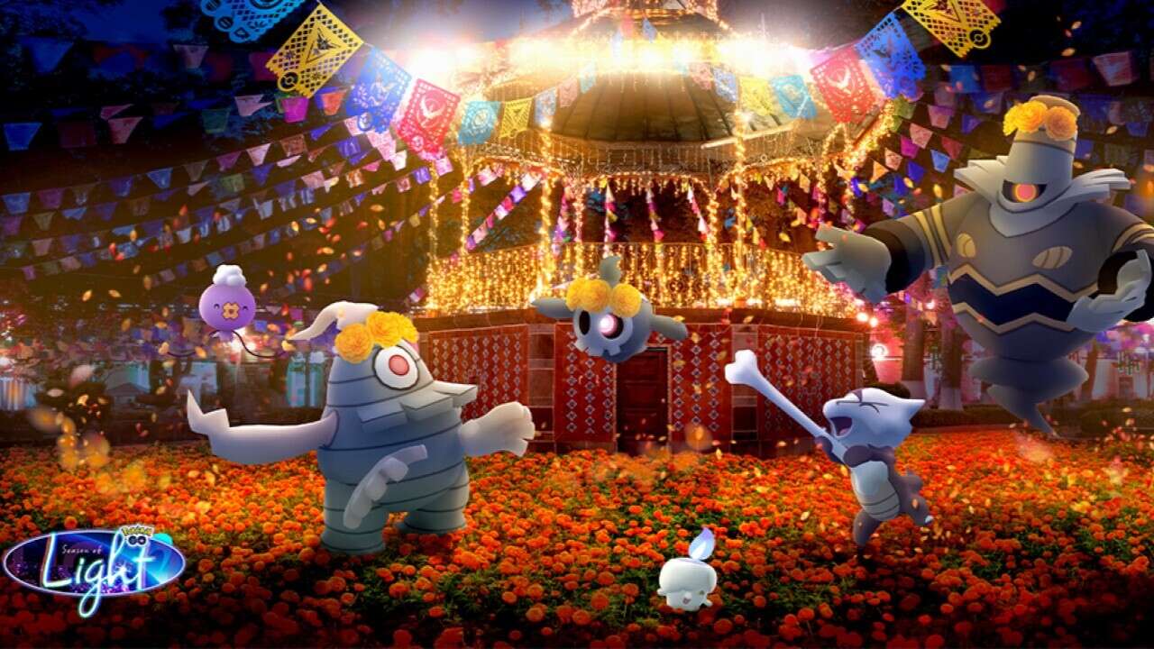 Duskull Gets Its Flowers In The Pokemon Go Dia De Muertos Celebration November 1