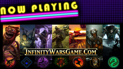 Infinity Wars Animated Trading Card Game - Now Playing