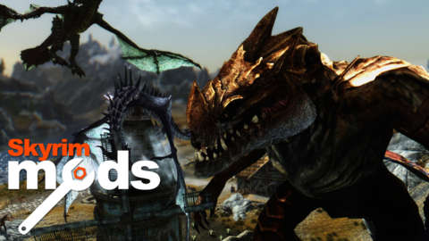 Top 5 Skyrim Mods of the Week - Giant Skyrim Godzilla VS Dragon Horde
