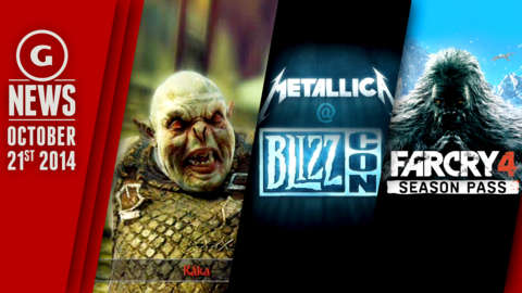 GS News - Free Shadow of Mordor DLC, Yetis in Far Cry 4, and Metallica to play Blizzcon!