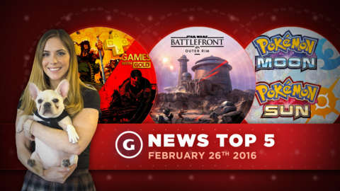 GS News Top 5 - Pokemon Sun and Moon, Battlefront Update, and the Top 5 Puppies of GameSpot!