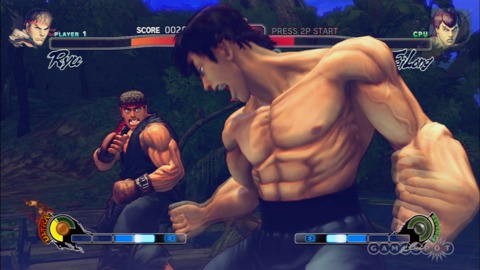 CES 2009: Street Fighter IV Console Arcade Mode - Fight 6: Ryu vs. Fei Long (HD)