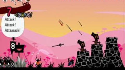 Patapon 2 - Cannon Tower Battle Gameplay Movie