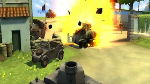 Battlefield Heroes - Tank Charge on Base Gameplay Movie