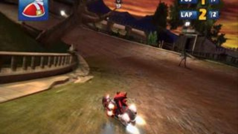 Sonic & Sega All-Stars Racing - Shadow on a Bike Gameplay Movie