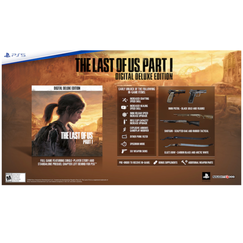 The Last of Us Part I (2022 Remake) The Last of Us Standard Edition Sony  PS5 Digital