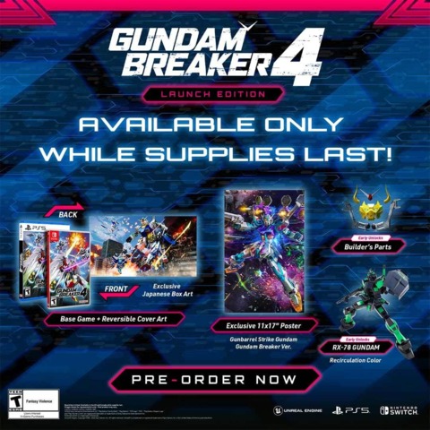 Gundam Breaker 4 se lanza el 29 de agosto, haz un pedido anticipado de la edición de lanzamiento mientras puedas